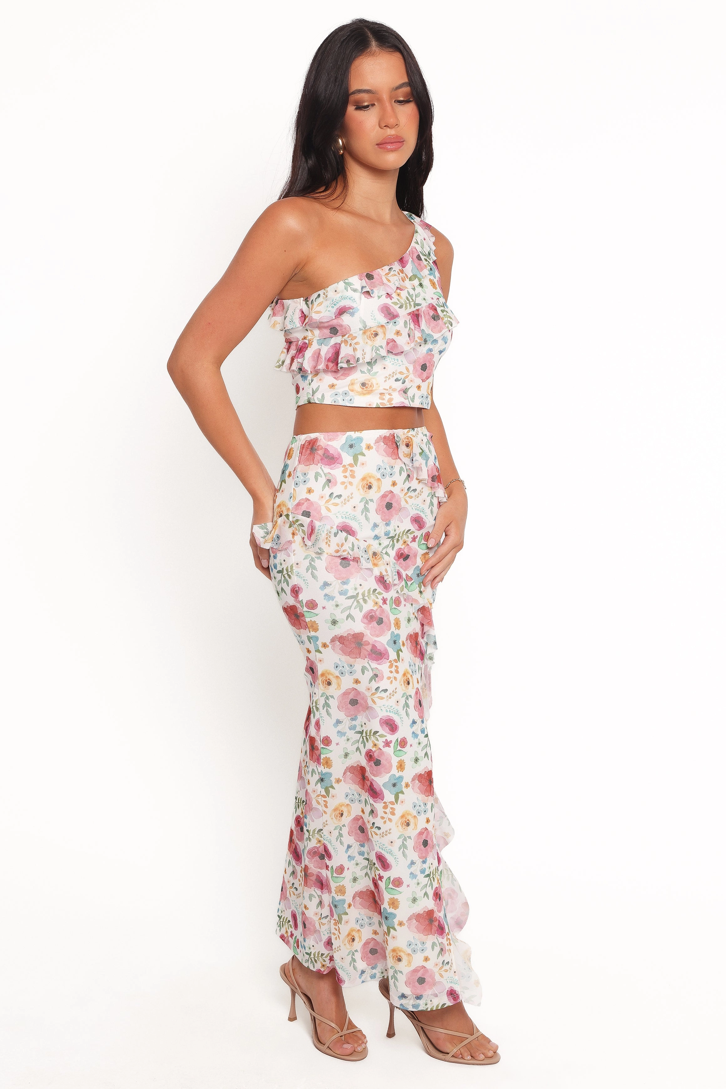 Acaia Skirt Set - Red Floral