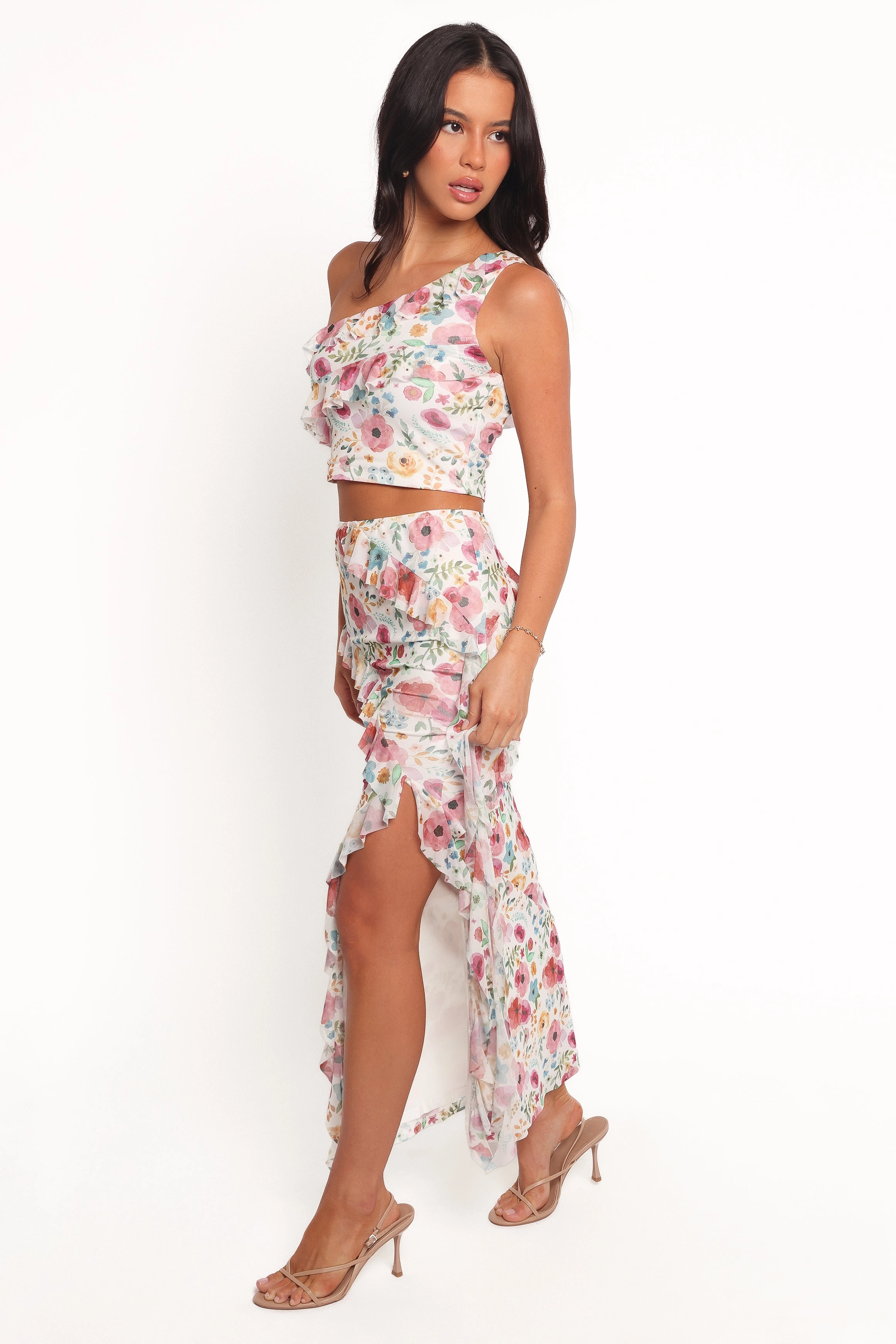Acaia Skirt Set - Red Floral