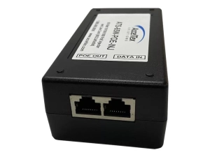 AccelTex Solutions ATS-65W-POE-INJ - PoE injector (surface mountable) - 10/100/1000, line cord, 802.3af/at - AC 100-240 V - 65
