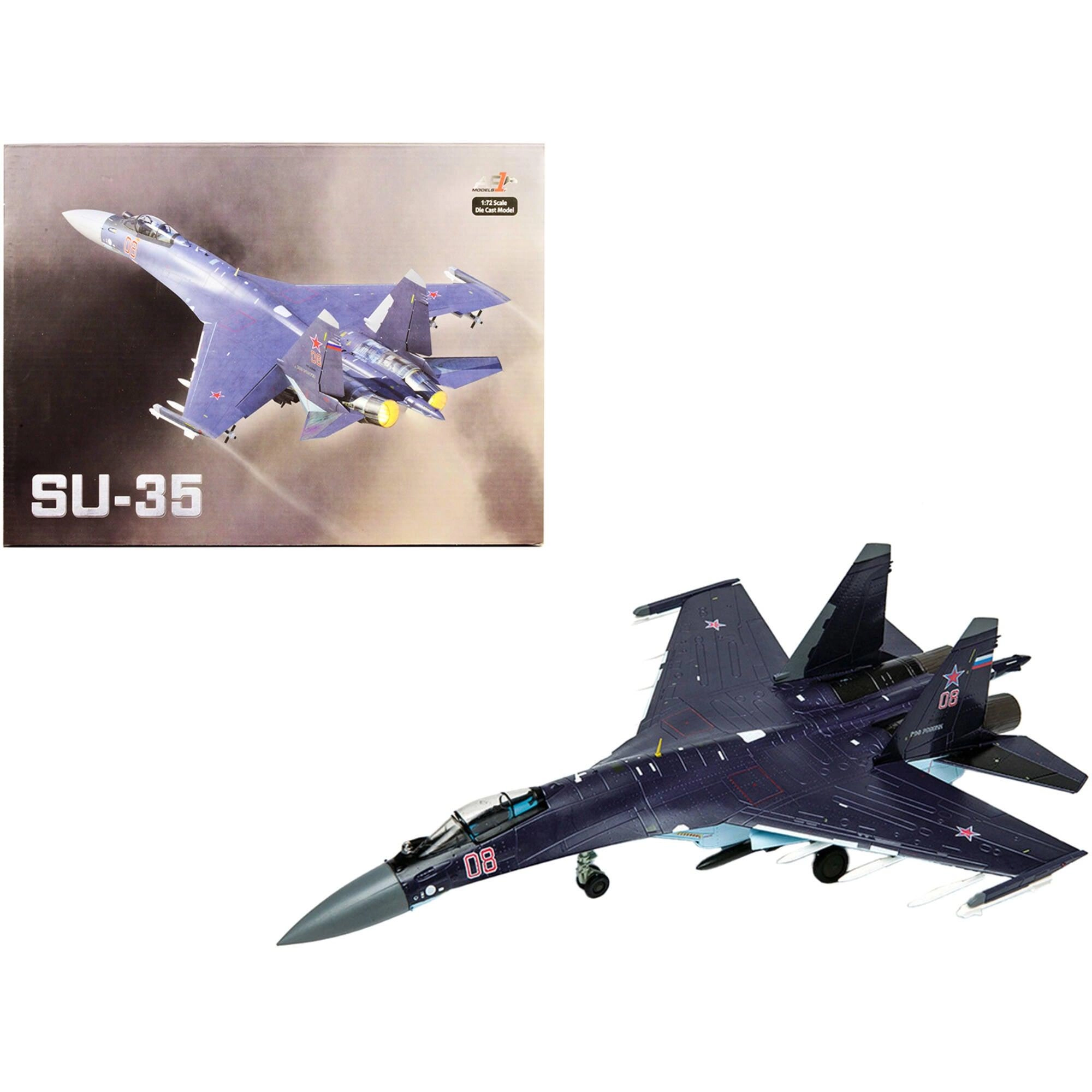 Air Force 1 1/72 Scale Fighter Aircraft - Sukhoi Su-35 #08 Russian Air Force