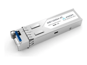 Axiom - SFP (mini-GBIC) transceiver module (equivalent to: Alcatel-Lucent 3HE11245AA) - GigE (optical) - 1000Base-BX80-U - LC 3HE11245AA-AX