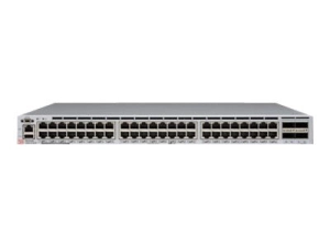 Brocade VDX 6740T - Switch - L3 - managed - 48 x 1000/10000   4 x 40 Gigabit QSFP  (breakout compatible) - front to back airflow BR-VDX6740T-64-ALLSW-F