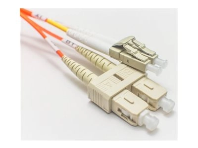 Fiber Cables Direct - Patch cable - LC/UPC multi-mode (M) to SC/UPC multi-mode (M) - 1 m - 0.1 in - fiber optic - duplex - 62.5 FCDUS53V144