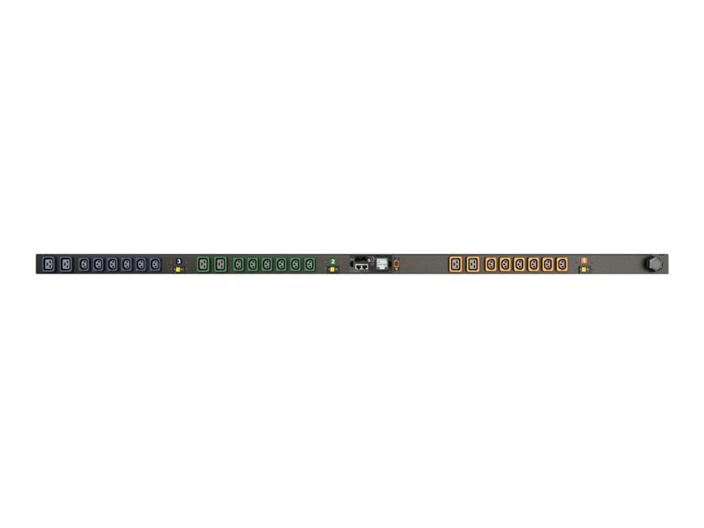 Geist Monitored Unit Level MN05M8W1-24PH68-6PS6D0A10-S - Power distribution unit (rack-mountable) - AC 208 V - 9.9 kW - Ethernet VP4N60AB