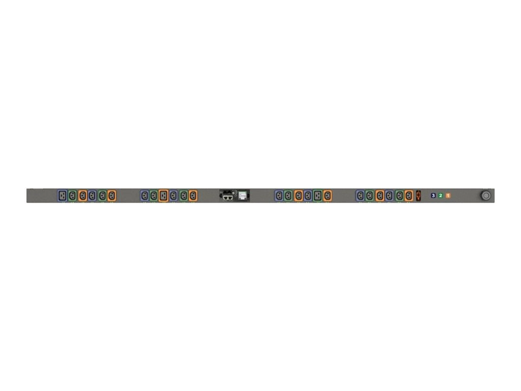 Geist Switched Outlet Level Monitoring EC MNU5MGB0-24PK38-2TL21A0A10-S-A - Power distribution unit (rack-mountable) - AC 100-120 VP7N20A1