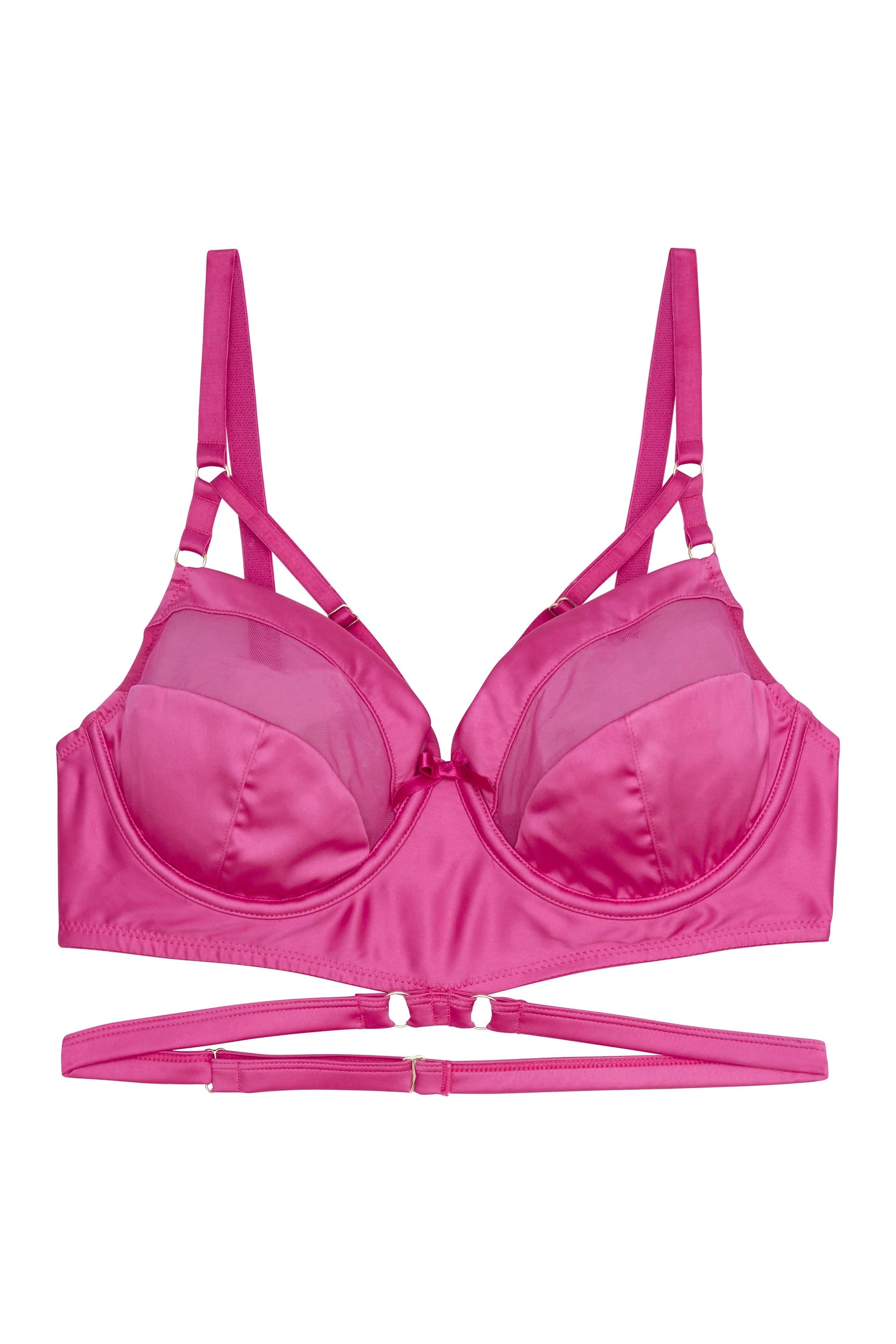 Madeleine Bondage Bra Core Hot Pink