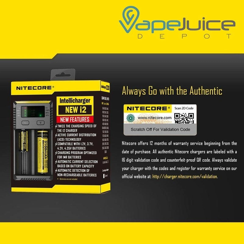 NITECORE Intellicharger NEW i2 Battery Charger