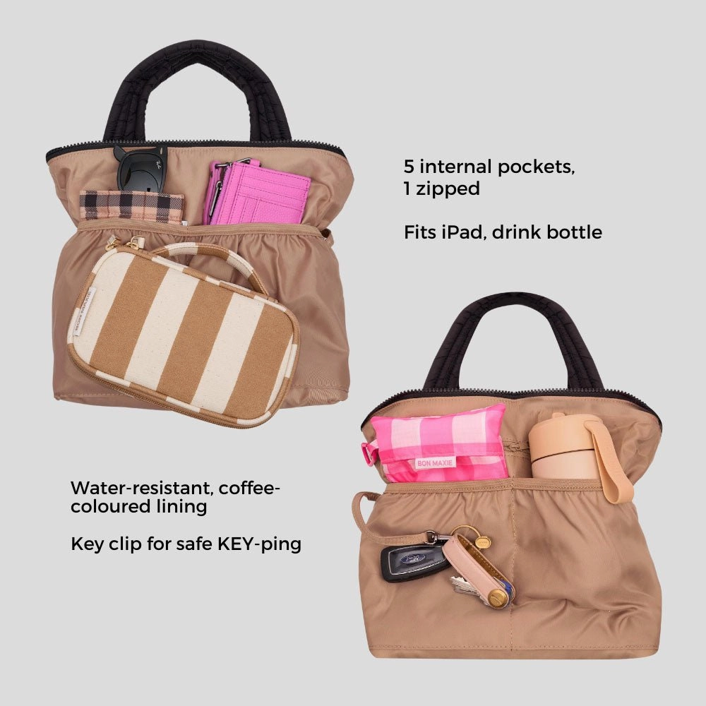 Puffy Pillow Crossbody Bag -- Charcoal
