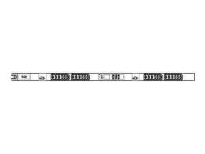 Raritan PX4-1884-E7 - Power distribution strip (rack-mountable) - 24A - AC 208 V - 5000 VA - 1-phase - RS-232, USB, Ethernet PX4-1884-E7K1