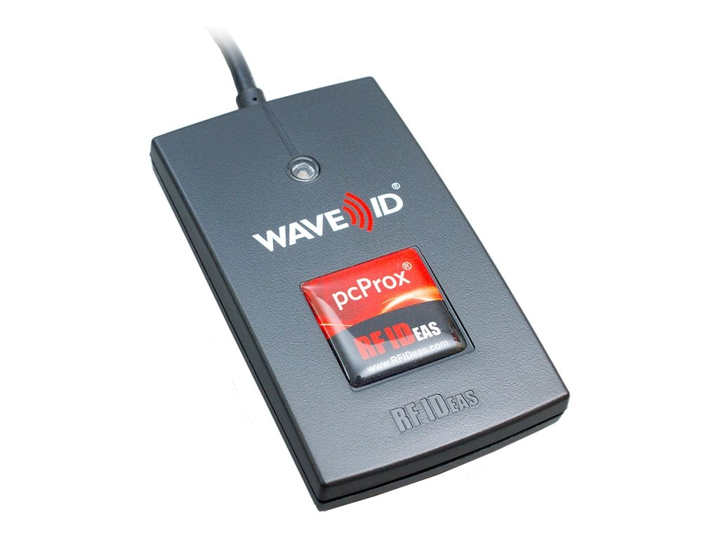 rf IDEAS WAVE ID Solo Keystroke HID Black Reader - RF proximity reader - USB - 125 KHz - black RDR-6081AKU-C06