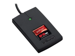 rf IDEAS WAVE ID Solo SDK HID Black Reader - RF proximity reader - RS-232 - 125 KHz - black RDR-6082AK0