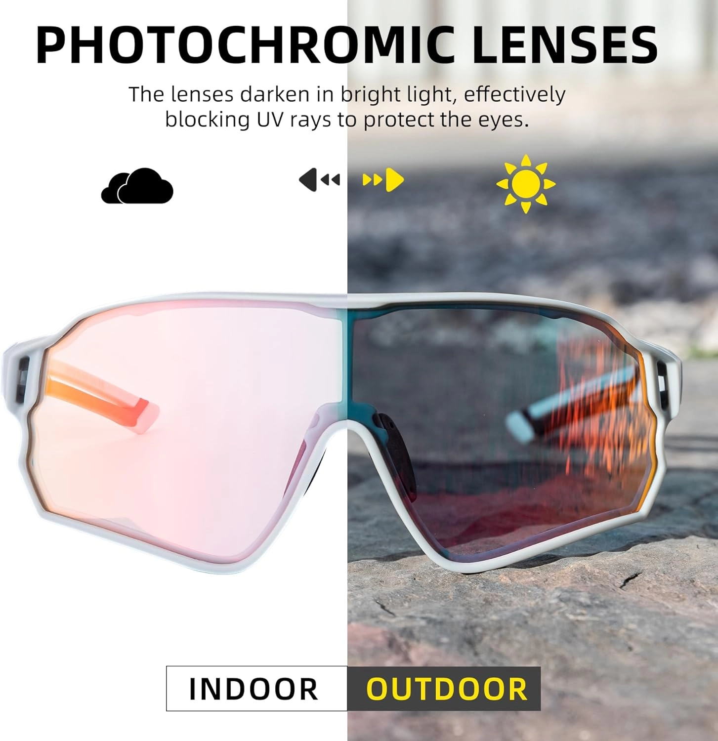 ROCKBROS Polarized Sunglasses UV Protection for Women Men Cycling