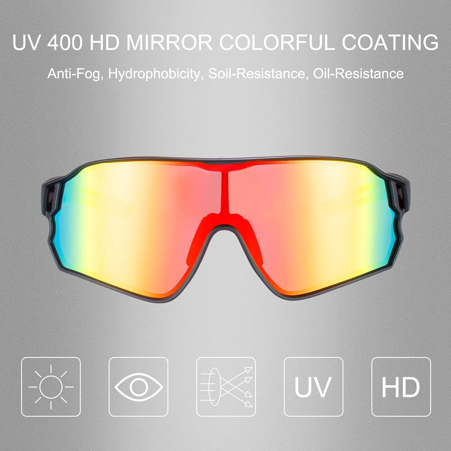 ROCKBROS Polarized Sunglasses UV Protection for Women Men Cycling