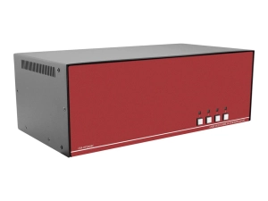 Sekuryx CK4-HPD404C - KVM / audio switch - secure, quad-head, DP/HDMI/DVI, with dedicated CAC Port and 4K support - 4 x KVM /