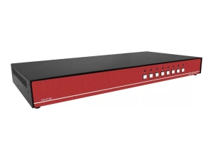 Sekuryx CK4-P108 - KVM / audio switch - secure 8-port, single head, DPI, with 4K support - 8 x KVM / audio / USB - 8 local user