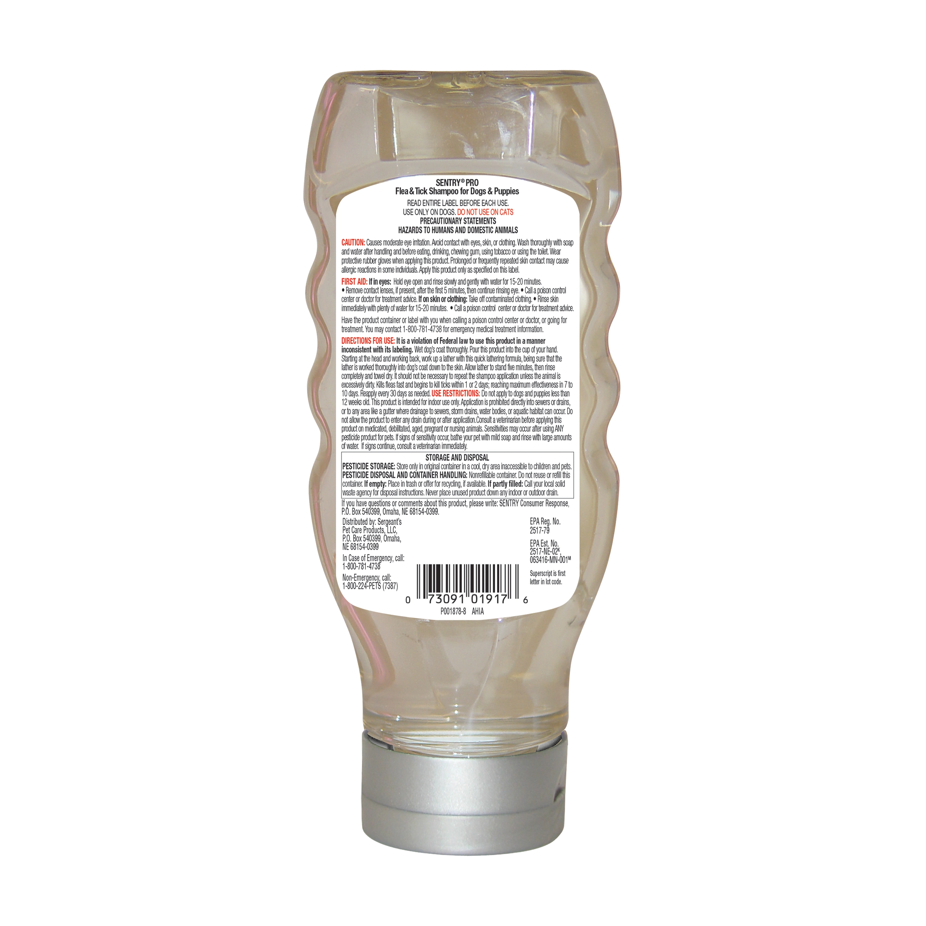 SentryPro Flea & Tick Shampoo Dog 18OZ