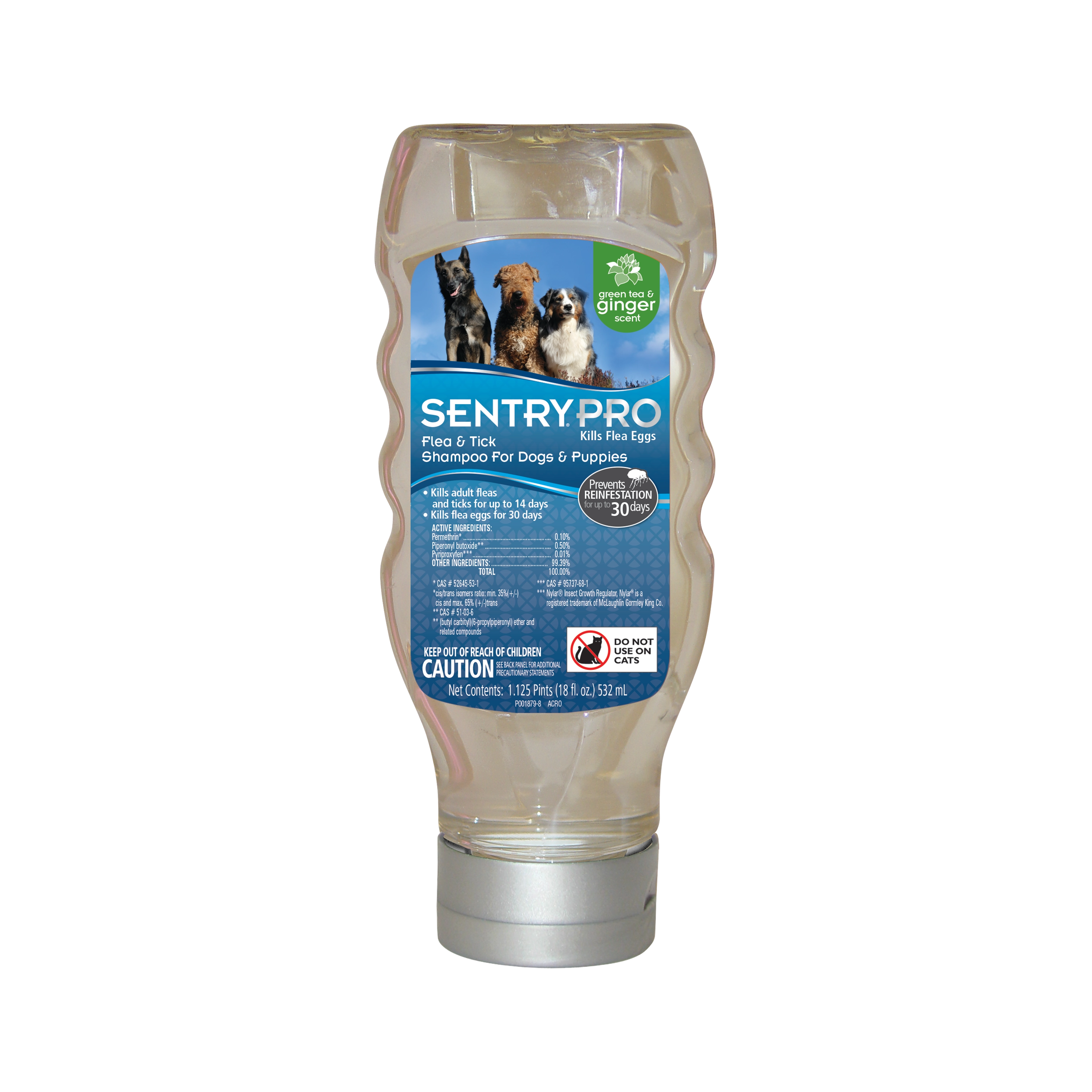 SentryPro Flea & Tick Shampoo Dog 18OZ