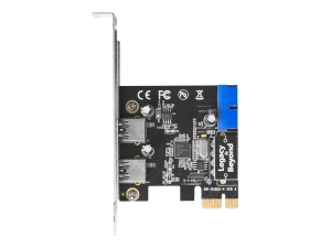 SIIG USB 3.0 4-Port (2-Ext plus19-pin header) PCIe Host Card - USB adapter - PCIe 2.0 - USB 3.0 x 2   USB 3.0 (internal) x 1 LB-US0214-S1