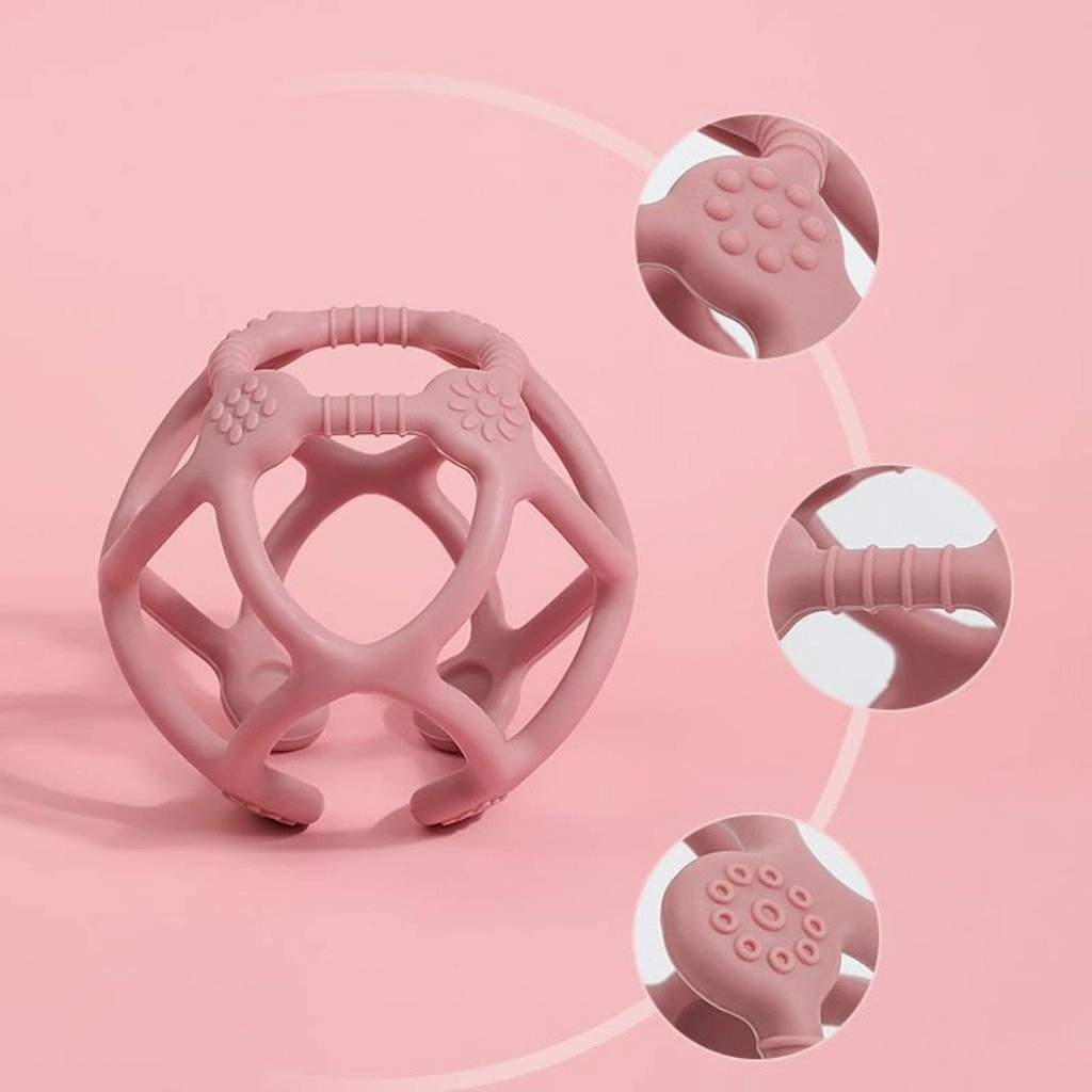 Silicone Teething Ball VARIOUS COLOURS