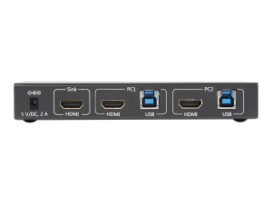 SmartAVI SM-UHD-2S - KVM / audio / USB switch - HDMI, USB 3.0 - 2 x KVM / audio / USB - 1 local user - desktop - TAA Compliant