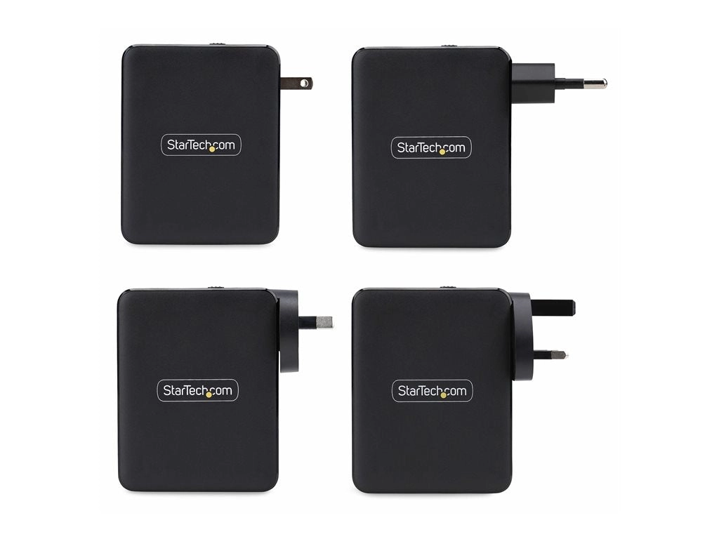 StarTech.com 140W USB-C Wall Charger, USB-C/USB-A, PD GaN Power Adapter - Power adapter - GaN technology - 140 Watt - 5 A - Power 3114GCU-WALL-CHARGER